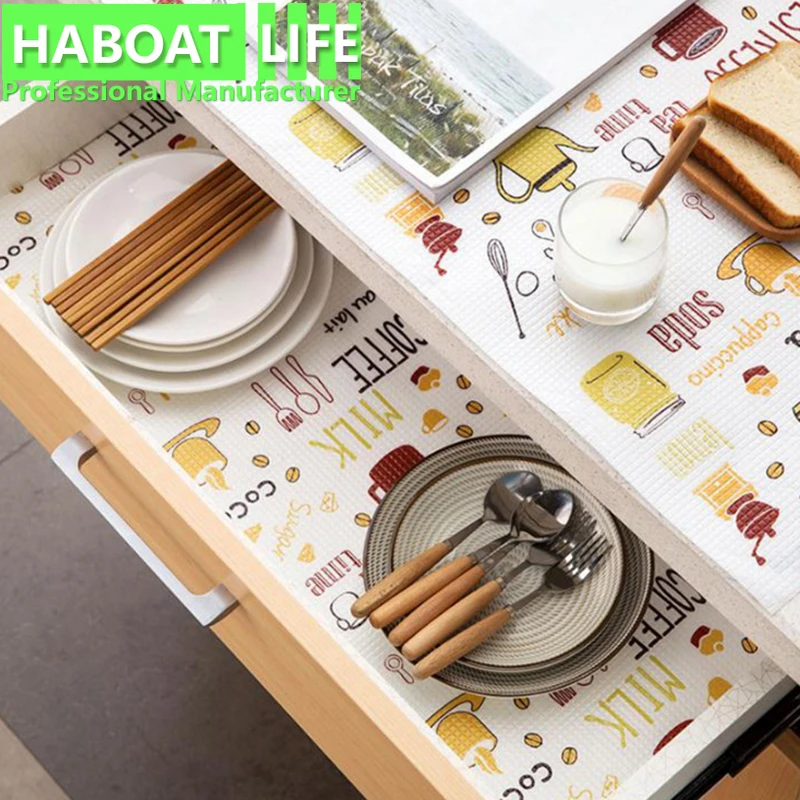 Коврик для шкафа с принтом утолщенный водонепроницаемый кухонный коврик