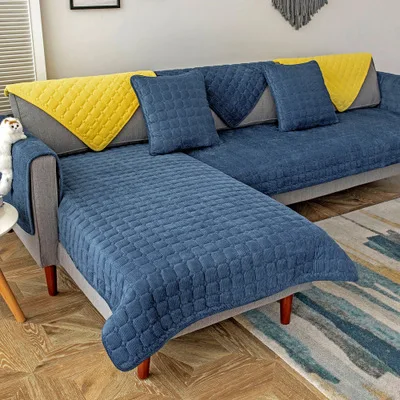 Новинка 2019 зимняя утолщенная Вельветовая подушка для дивана Современная