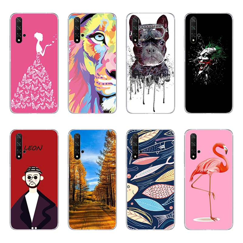 Силиконовый чехол для телефона Huawei Nova 5T мягкий креативный с рисунком TPU