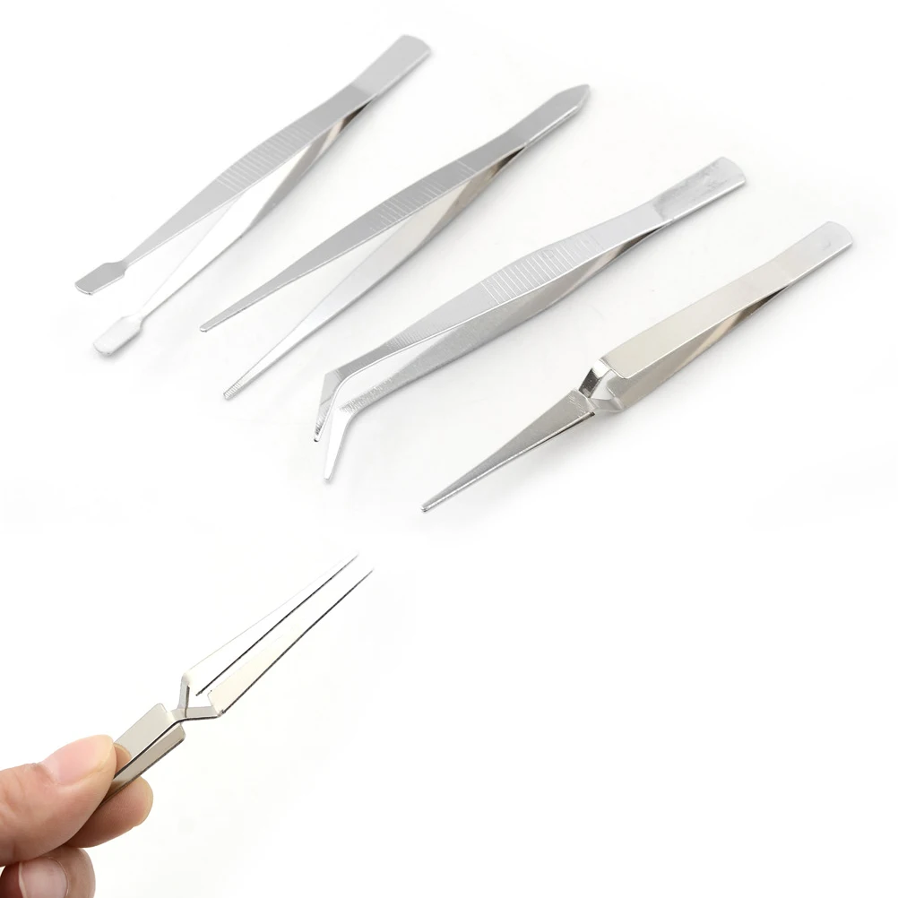 

4Pcs/set DIY Electronics Tools Repair Tools Precision Tweezers Alloy Steel Forceps Tweezers