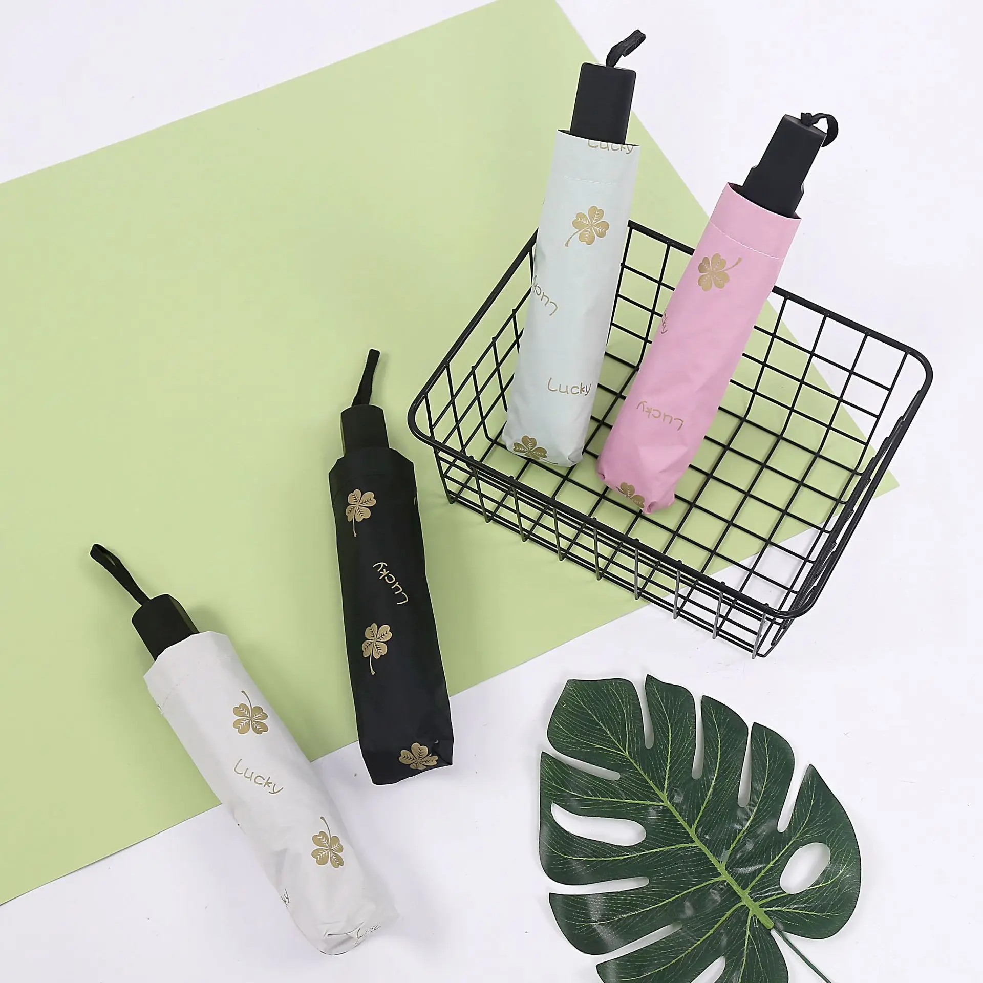 Индивидуальные оптовые зонты с четырехлистным клевером солнцезащитным