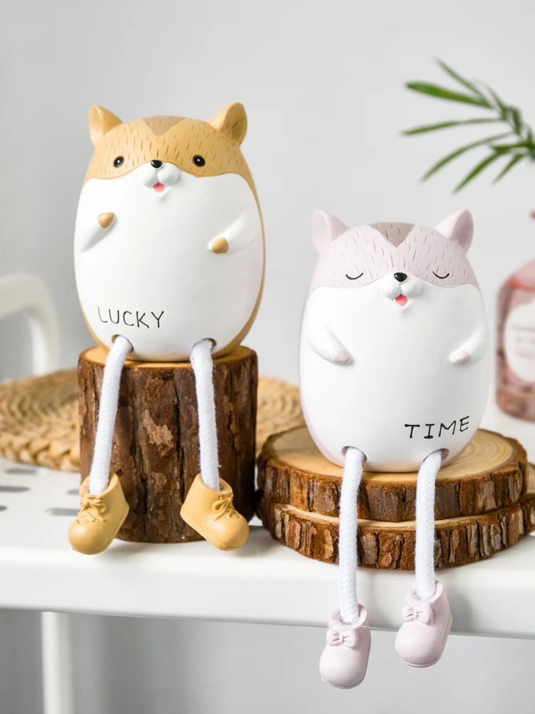 Маленькая настенная полка для украшения милые гостиной Креативные кукольные ног