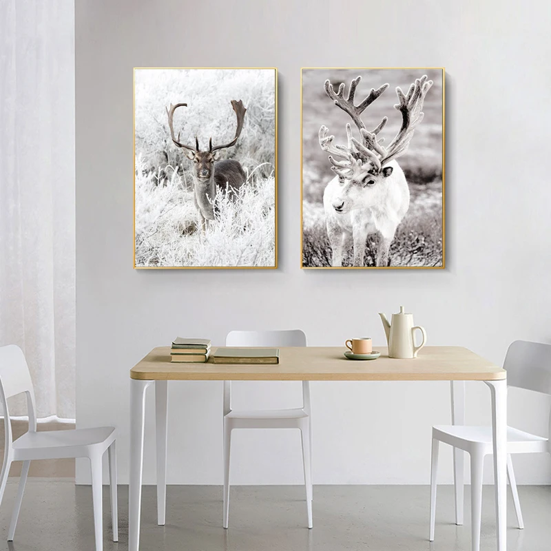 Скандинавский плакат с парусом снежинка лес природная фотография искусство