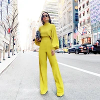 2021 new bodysuit overalls for women jumpsuits spring autumn long sleeve sexy romper vintage elegant jumpsuit outfits clothing
