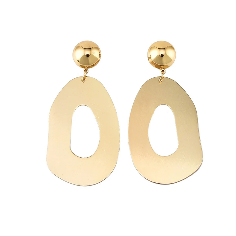 Модные серьги-подвески и люстры серьги-гвоздики в форме дисков ажурные подвески