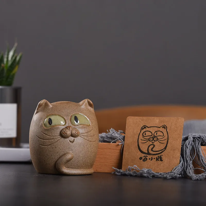 Продукты глиняный чай ПЭТ Исин японский стиль Lucky cat керамические кухонные