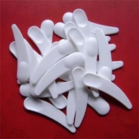 25 pcs mini white cosmetic spatula curved scoop makeup mask cream spoons eye cream stick make up face beauty tool kits