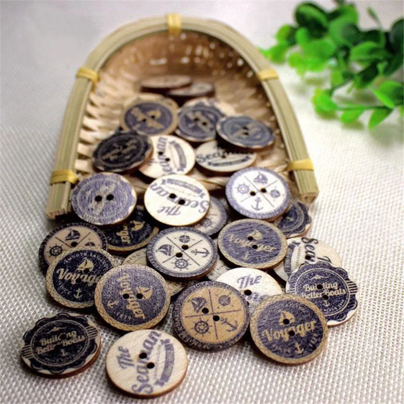 10 шт. в старом школьном стиле 2 отверстия деревянные Кнопки Scrapbooking ремесла DIY Новые модные аксессуары для шитья одежды Украшение кнопки