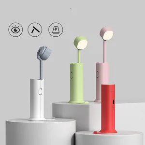 multifunctional charging night light folding led eye protection table lamp outdoor flashlight emergency power bank phone holder free global shipping