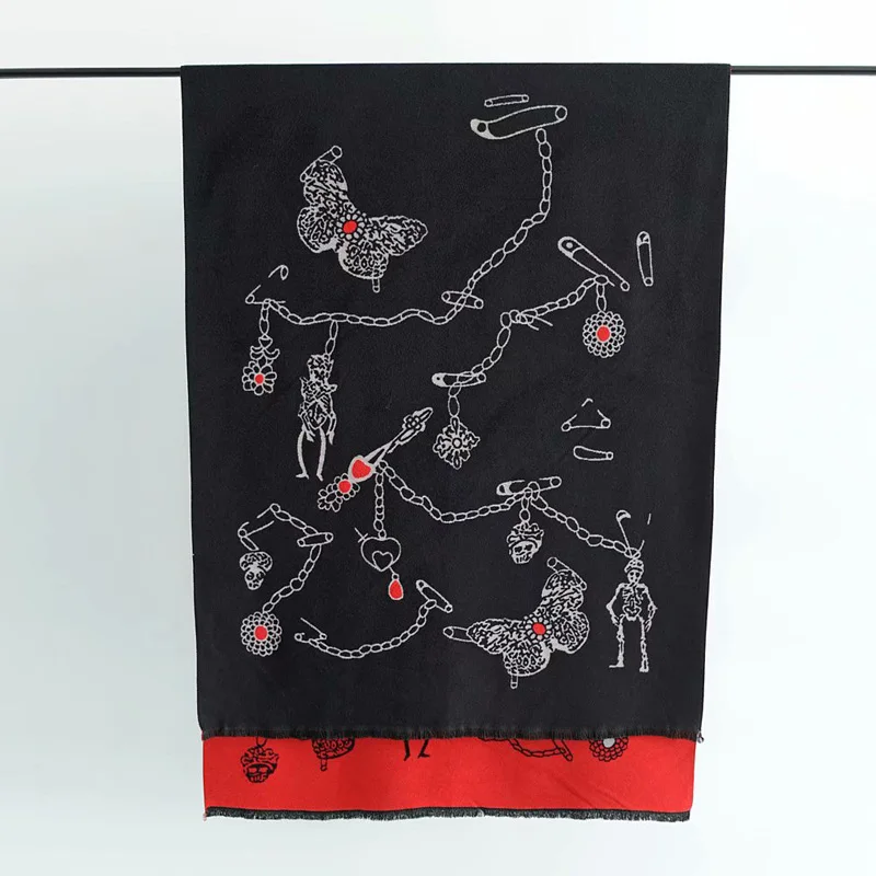 

spring winter women double jacquard imitation cashmere scarf warm scarves shawls high quality long style scarf shawls TB3512