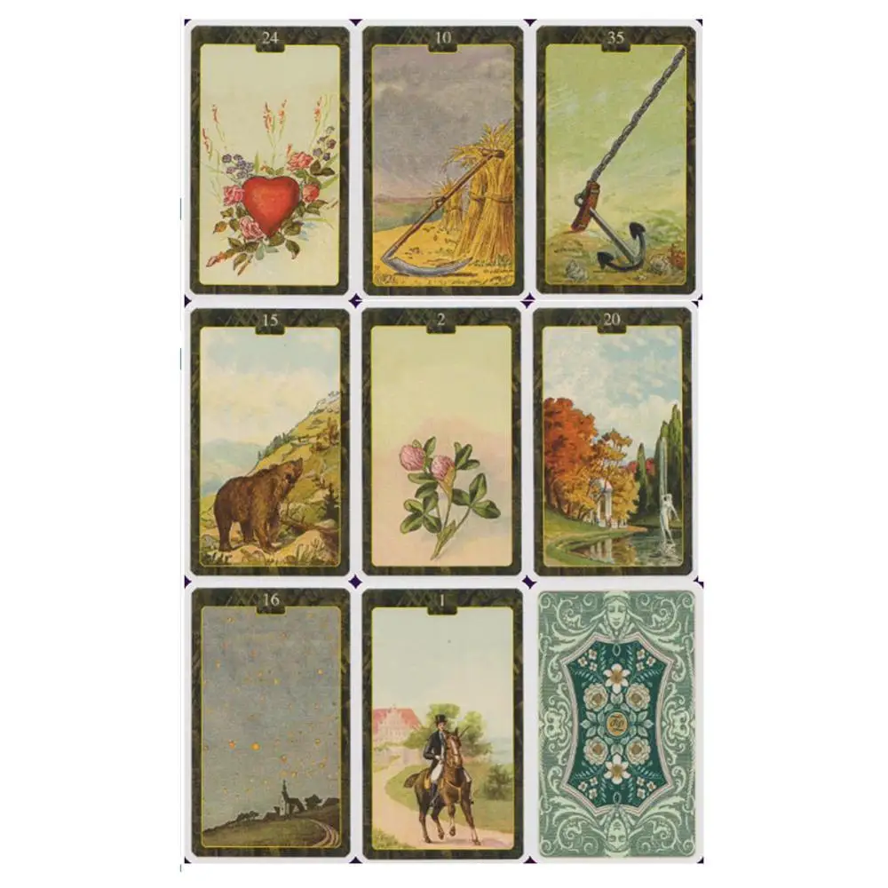 44 шт. прочная колода для карт ormand Oracle брезентовые карты наведения и гашения