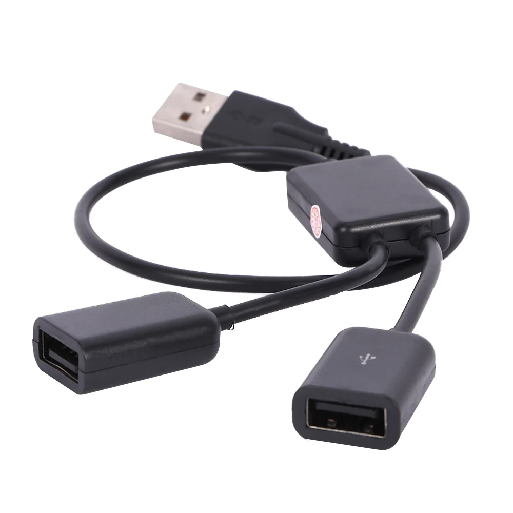 Кабель для передачи данных USB папа на два мама 2 в 1 хабы практичный