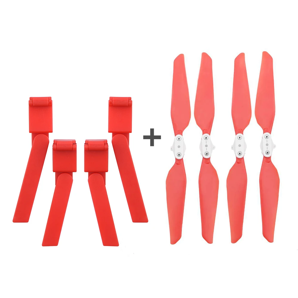 2in1 red B 3in1set защита пропеллеров кольцо для Xiaomi FIMI X8 SE складные винты шасси RC Квадрокоптер Запчасти Аксессуары - Цвет: 2in1 red B