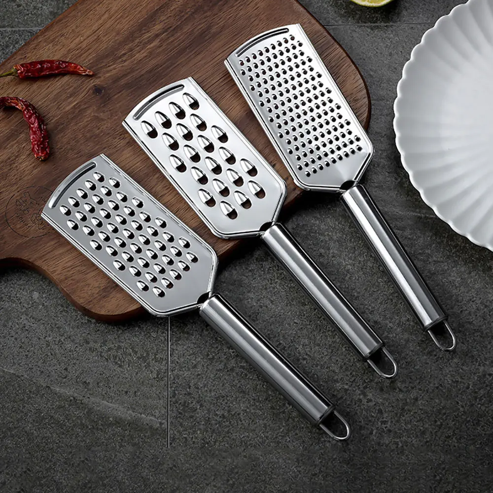 

Stainless Steel Handheld Cheese Grater Multi-purpose Kitchen Food Graters for Cheese Chocolate Butter Fruit Vegetable