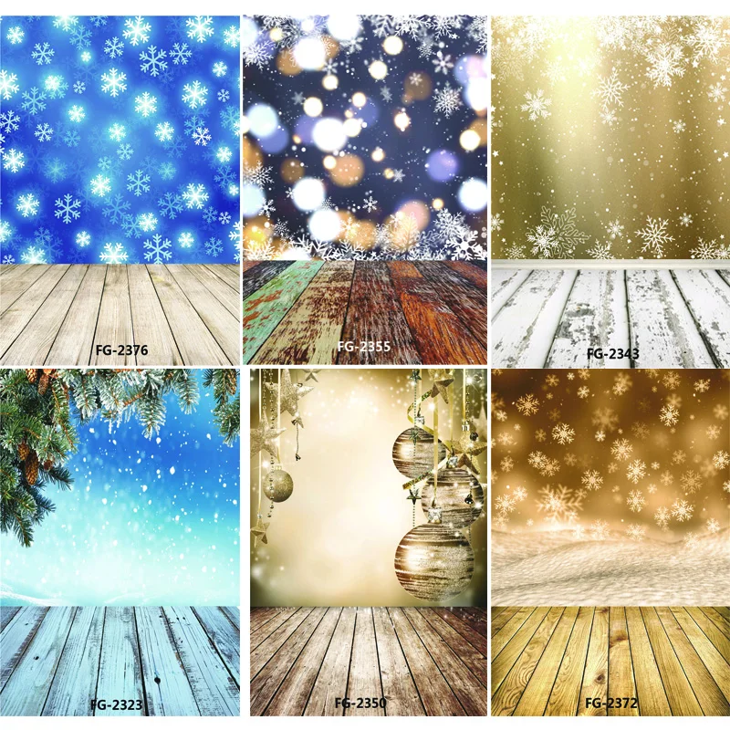 

Vinyl Custom Photography Backdrops Prop Christmas day and Floor Theme Photography Background #5129