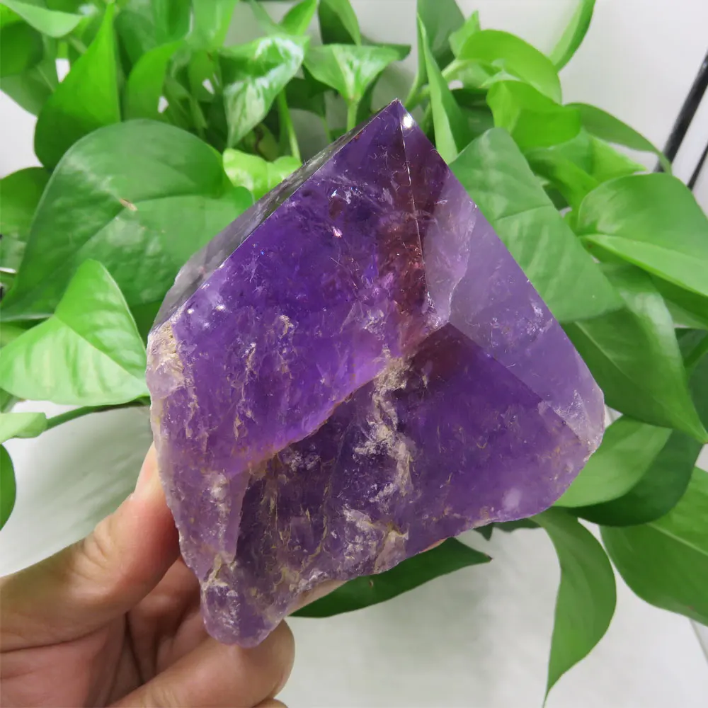 Натуральный Бразильский аметистовый кварцевый камень 557 г Аметрин одноконечная