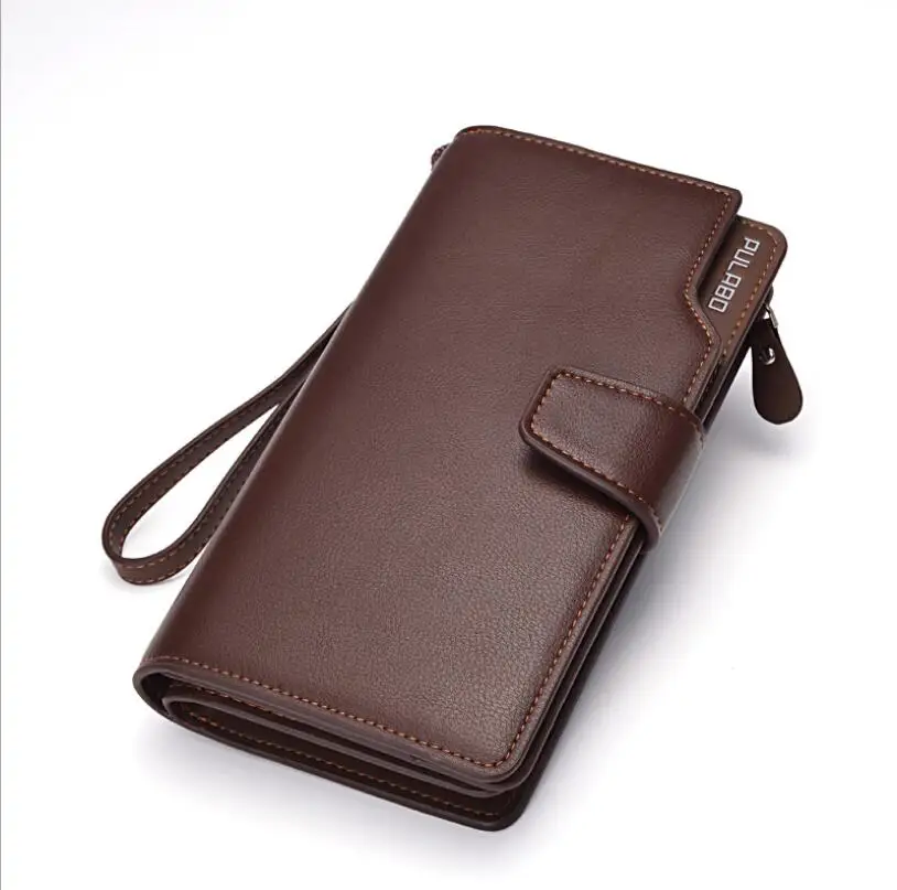 

Luxury Brand Men's Wallets Men Long Purse Wallet Male Clutch PU Leather Zippers Wallet Men Business Wallet Coin Purse
