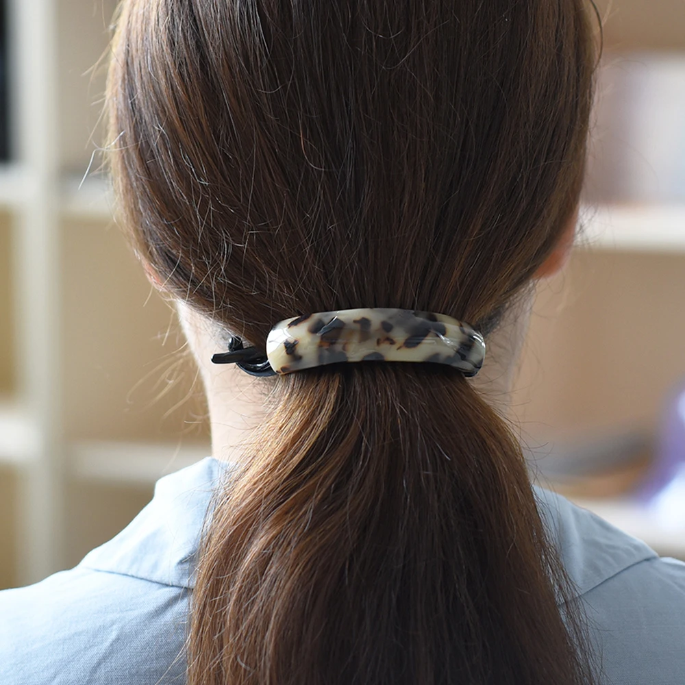 

Fashion Women Headwear Cute Hair Clips For Girls Vintage Hair Grip Acetate Hair Ponytail Clamp Kawaii Hair Accessories For Women