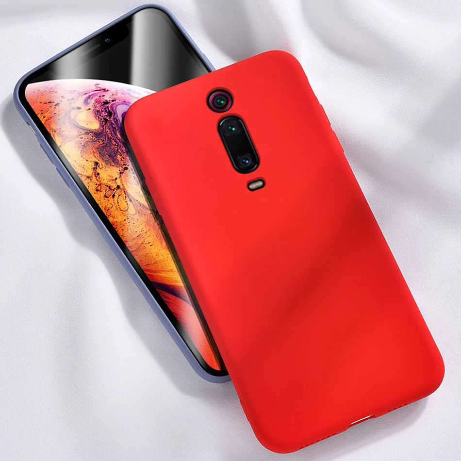 

HATOLY Skin-friendly Case For Xiaomi Mi 9T Liquid Silicone Cases For Xiaomi Mi 9T 10T Slim Soft TPU Cover For Xiaomi Mi 10T Lite