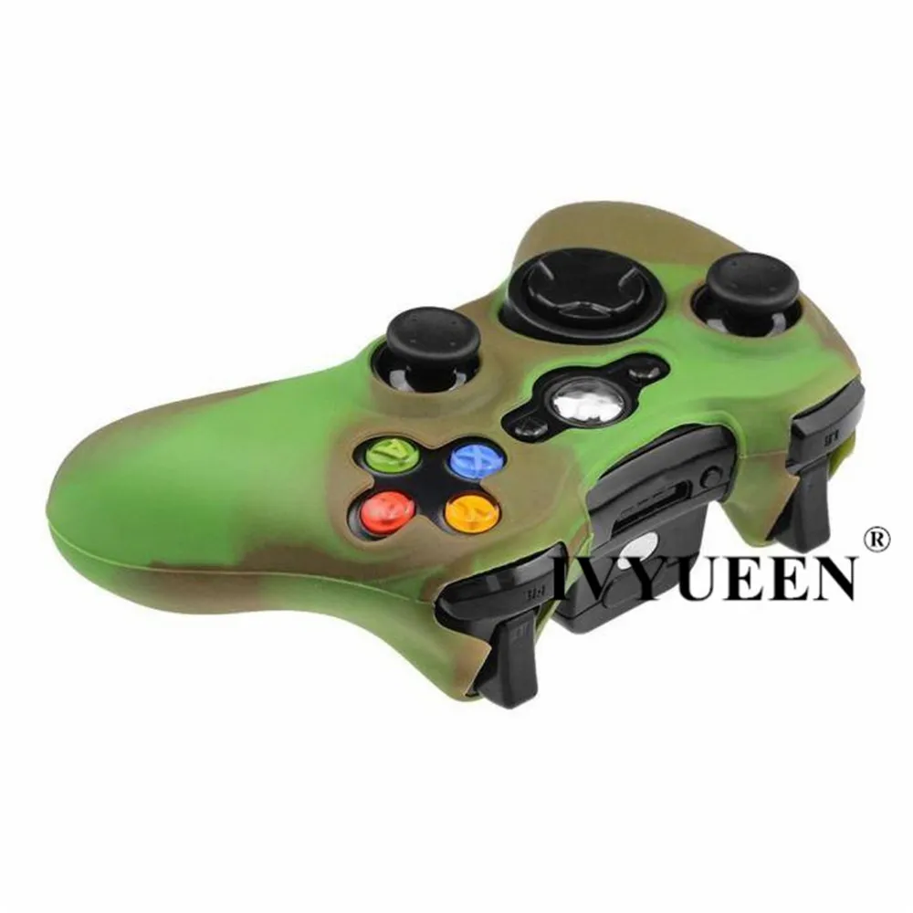 IVYUEEN 20 цветов мягкий силиконовый защитный чехол для microsoft Xbox 360 проводной/беспроводной контроллер аналоговые палочки крышки
