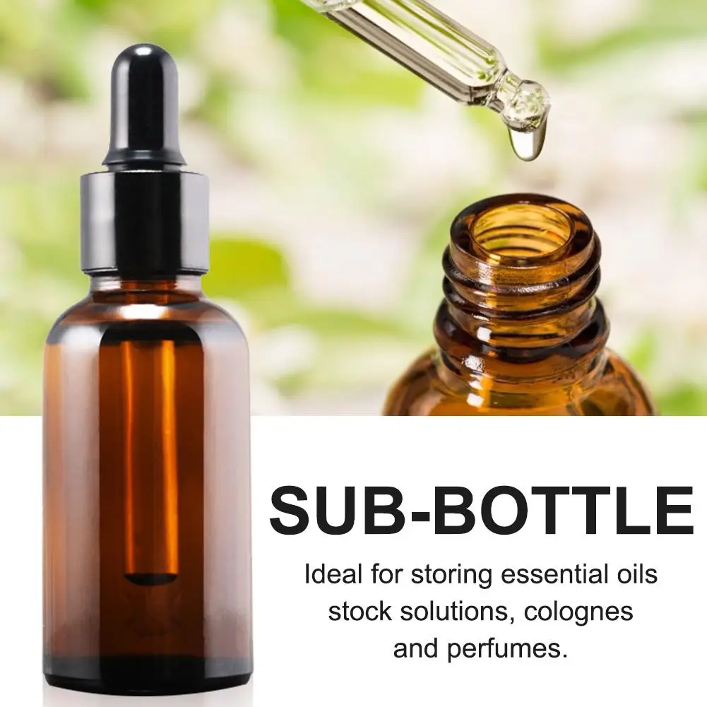 60ML Single Portable Travel Lotion Body Water Bottled Essential Oil Original Liquid Glass Bottles With Eye Droppers Sub-bottle |