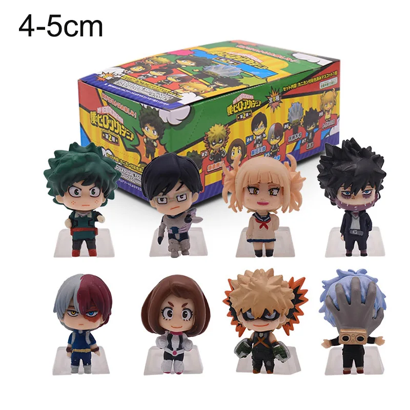 Экшн-фигурки героев Моя Академия Набор фигурок из ПВХ Smack Izuku Midoriya Shouto Todoroki Katsuki Boku