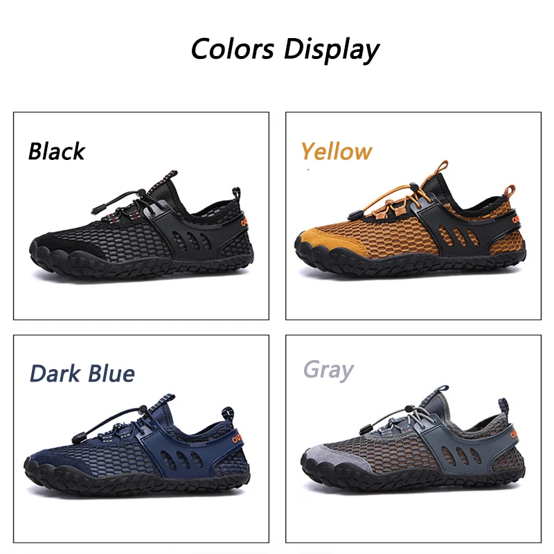 Кроссовки мужские сетчатые дышащие легкие Нескользящие для занятий спортом на