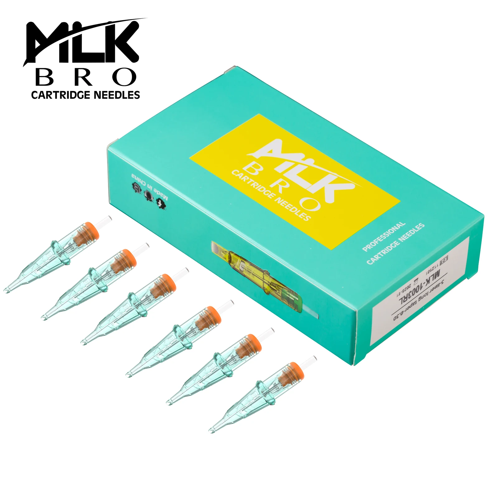 

MLK BRO Safety Cartridge Tattoo Needles Round Shader (RS) #12 (0.35 MM) Rotary Machines Grips Supply 20 Pcs/Box