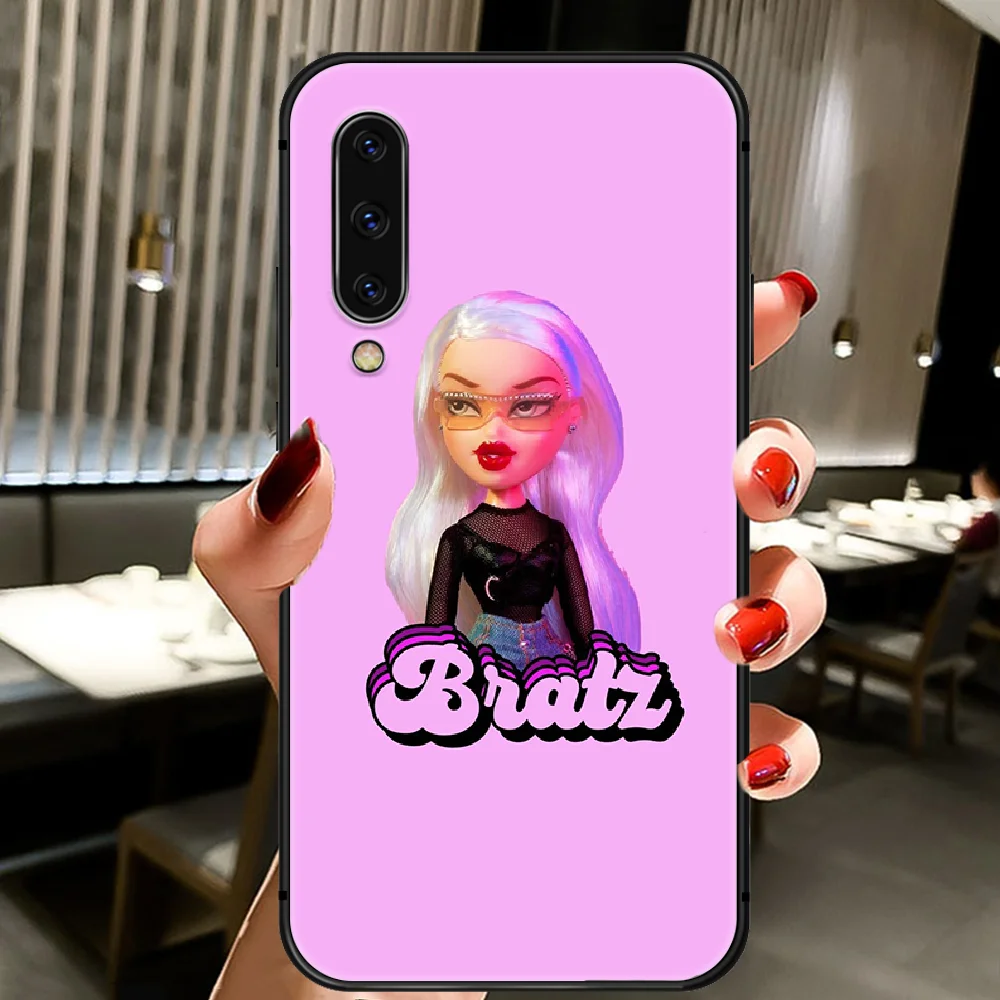 

Fashion Brand lovely Doll Bratz Phone Case Cover For Samsung Galaxy A10 A20 A30 E A40 A50 A51 A70 A71 J 5 6 7 8 S black Prime