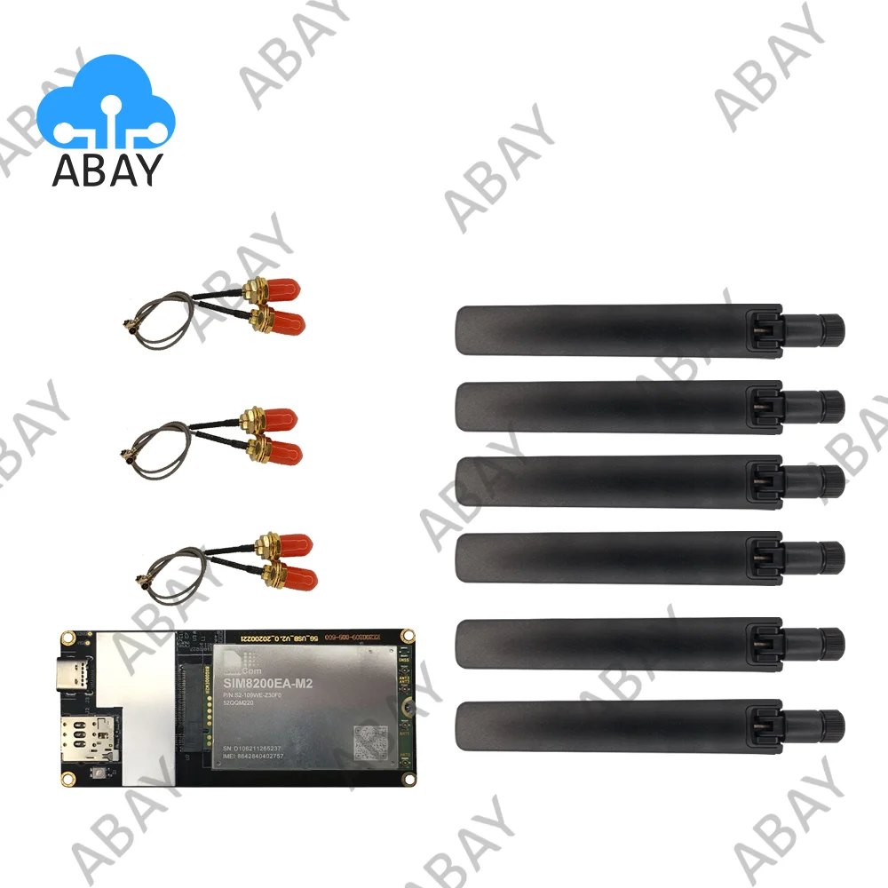 M.2 to USB Adapter With Pigtail GPS Antenna for 5G Module SIM8200EA-M2 Gosuncn GM800 CIB RM500Q-GL SIM8300G-M2 |