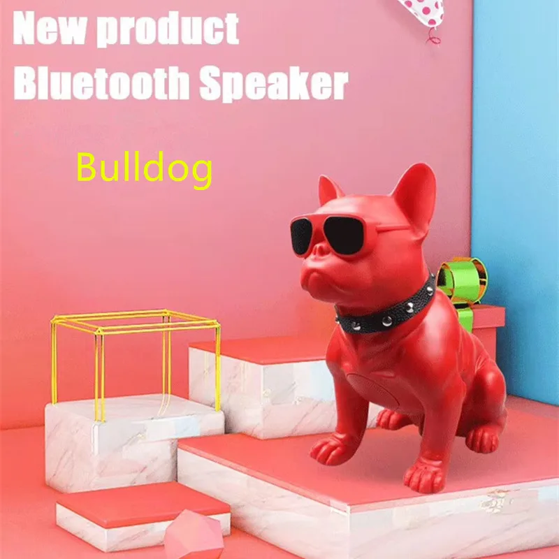 Портативный бульдог Bluetooth динамик беспроводной U диск aux TF карта MP3 плеер большой стерео сабвуфер воспроизведения музыки компьютер аудио