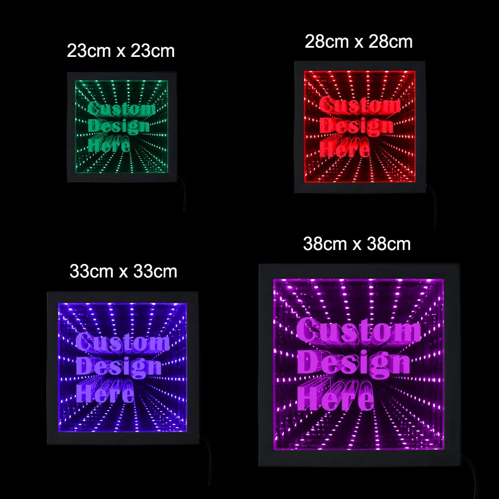 Модное зеркало бесконечности на заказ Подарочная идея индивидуальный ваш дизайн