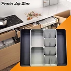 Контейнер для хранения столовых приборов, вилок, специй, кухонный поднос, держатель для ножей, разделитель ложек, органайзер, контейнер для кухни, контейнер для хранения, держатель для ножей