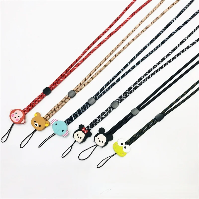 

2021 Disney Minnie Mickey Mobile Phone Strap Neck Lanyard Neckband Squishy lanyard for Phones Keys ID Card Lanyard Hanging Strap