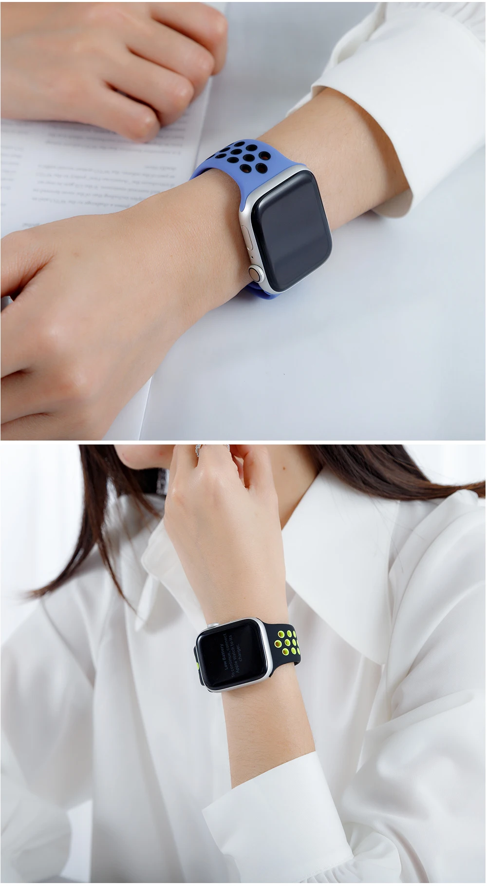 Мягкий силиконовый сменный спортивный ремешок для Apple Watch, 38 мм, 40 мм, серия 1, 2, 3, 4, 5, 42 мм, 44 мм, браслет на запястье, ремешок для iWatch Sports