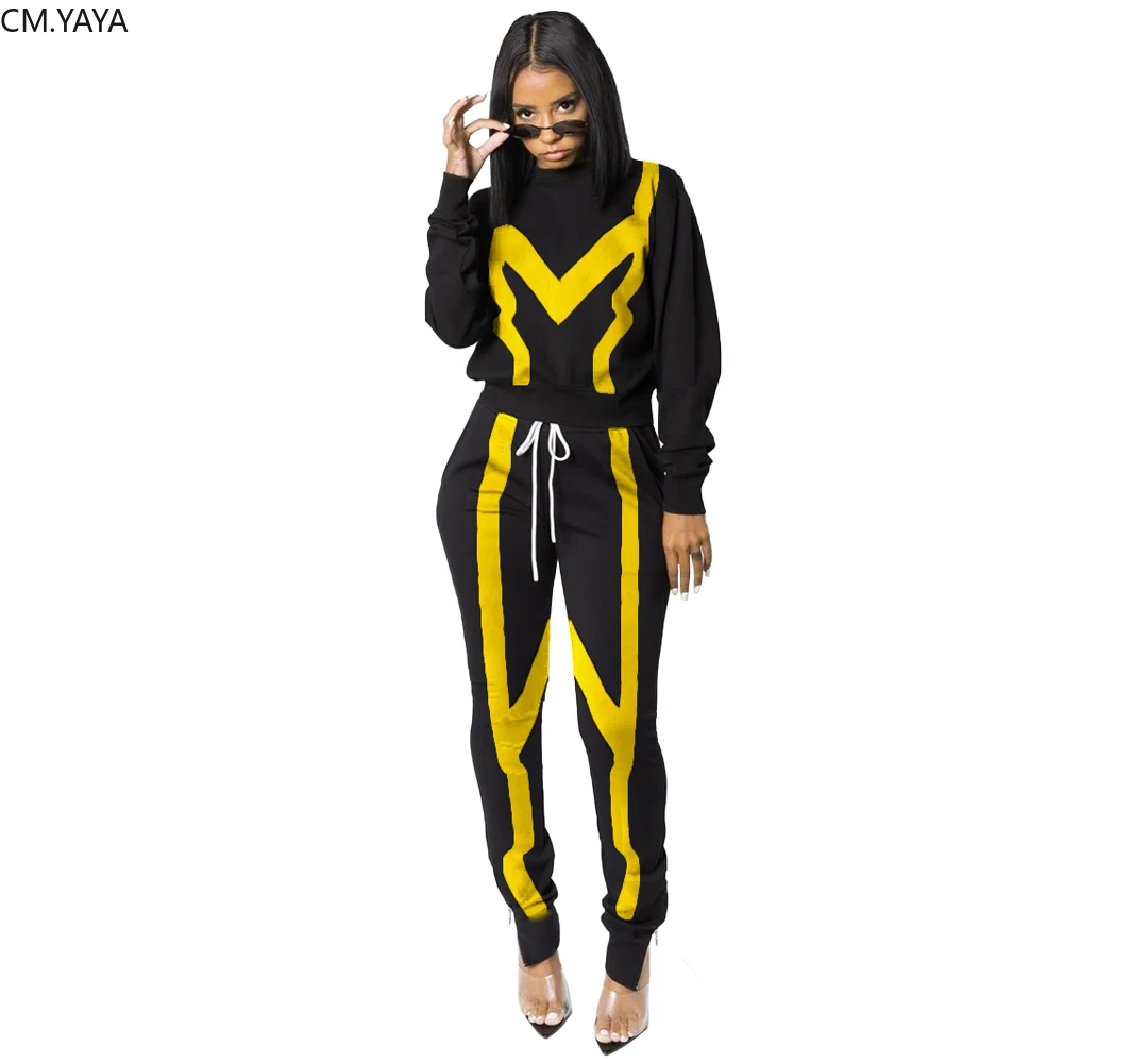 Зимний женский комплект свитшот топ штаны на молнии пикантный из двух предметов