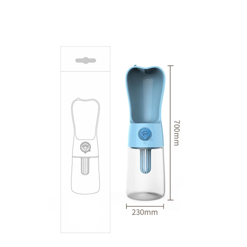 

250ML Dogs Water Bottle Feeder Portable Durable Water Dispenser Pet Dog Cats Water Supplies Accessories