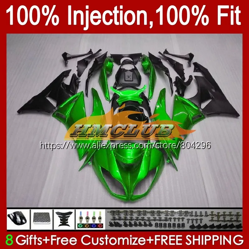 

Инъекция для KAWASAKI NINJA ZX636 ZX600 ZX6R 09 жемчужно-зеленый 10 2011 2012 77No.10 ZX 6R 6 R 636 ZX-6R 2009 2010 11 12 обтекатели