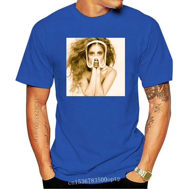 

Новинка, белая футболка Lady Gaga Teaser с изображением картинки, 2021, футболка для фитнеса Merch