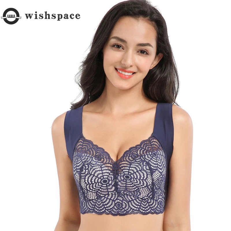 

Big Yards Women Feeling Lace Underwear Fat Mm Thin Section Increase Movement Sleep Together Without Rims Vest Type Cover the Bra