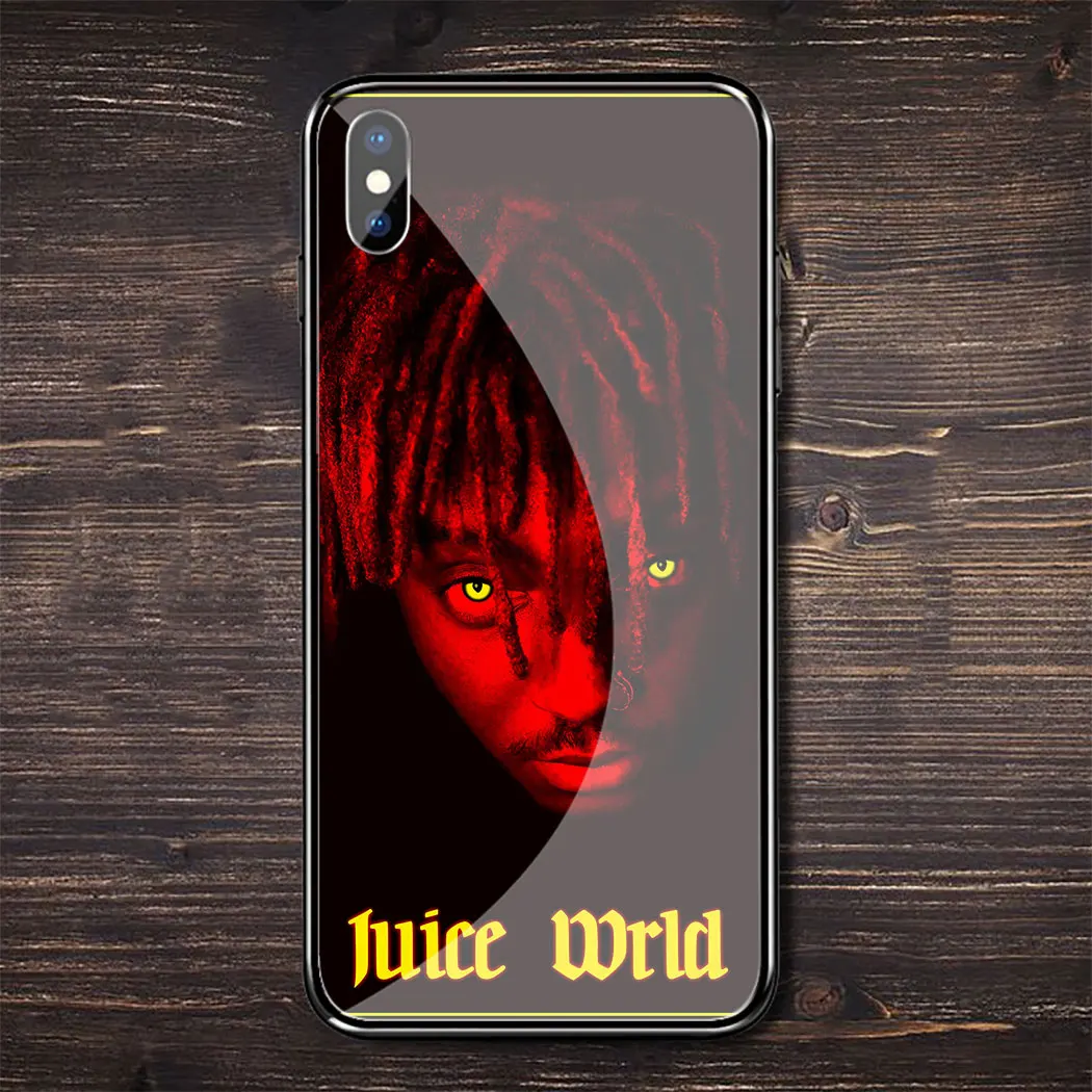 TG8 L44 Rapper Juice WRLD чехол из закаленного стекла для iphone 11 Por XS Max XR X 8 7 6 6S Plus 5 5S SE чехол - Цвет: TG8
