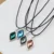 Anslow 4 шт./компл. оригинальный дизайн модный веревочный красочный кристалл чокер ожерелье подвеска дружба Пары Любовь подарок LOW0053AN - изображение