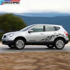 1 комплект наклеек с изображением горы, пленка для кузова автомобиля для Nissan Qashqai J11 J10, Стайлинг внедорожника, боковой декор двери автомобиля, виниловые наклейки