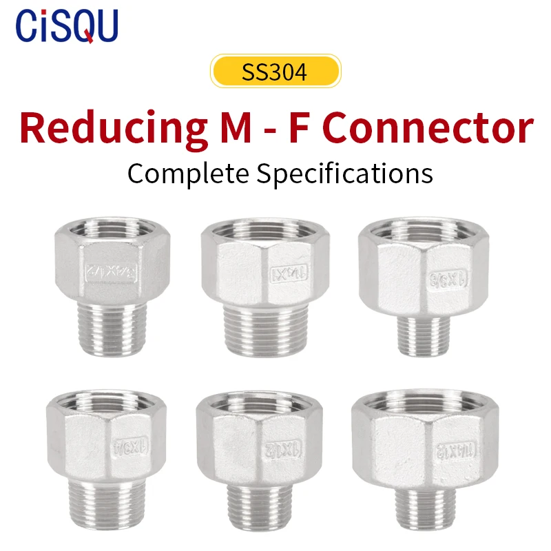 Трубопроводная арматура 304 Нержавеющая сталь уменьшить мужского и женского пола