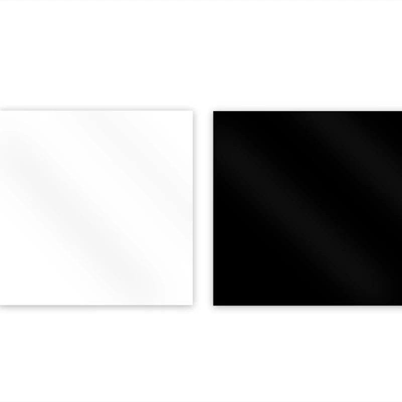 40 см Акриловая зеркальная отражающая доска белый черный фон реквизит для