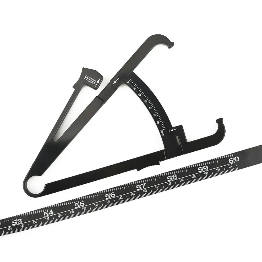 

2Pcs/Set White PVC Body Fat Caliper Measure Tape Tester Fitness For Lose Weight For Body Building Portable Fitness Equipmnet