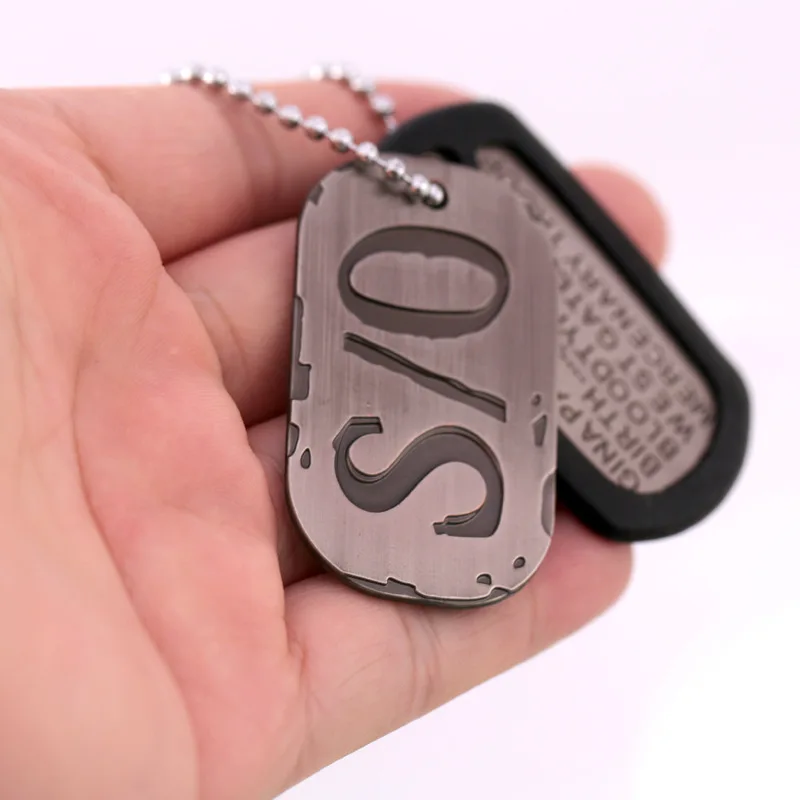 Аниме GANGSTA Николас Браун Военная Карта Ожерелье Подвеска собака бирка
