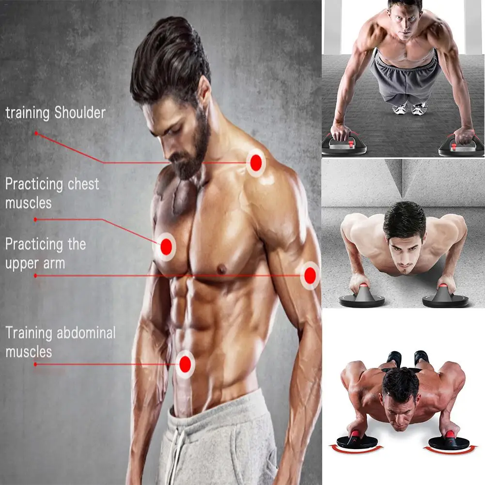 2 шт. отжимная подставка Стеллаж Вращающийся ABS фитнес грудь тренировочное оборудование унисекс пуш-ап подставки Бодибилдинг захват Толкатель Бар стойка