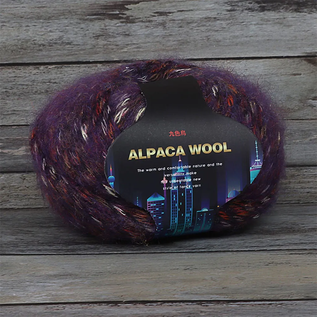 Красочные Alpacawool ручной вязки пальто свитер шарф линии из толстой шерсти инновационные и удобные товары для дома