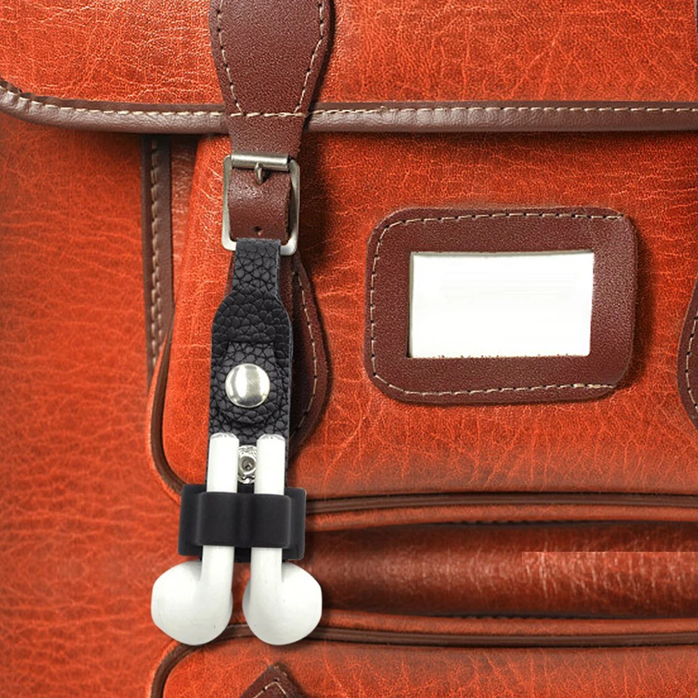 Чехол для наушников Портативный Силиконовый Держатель с защитой от потери